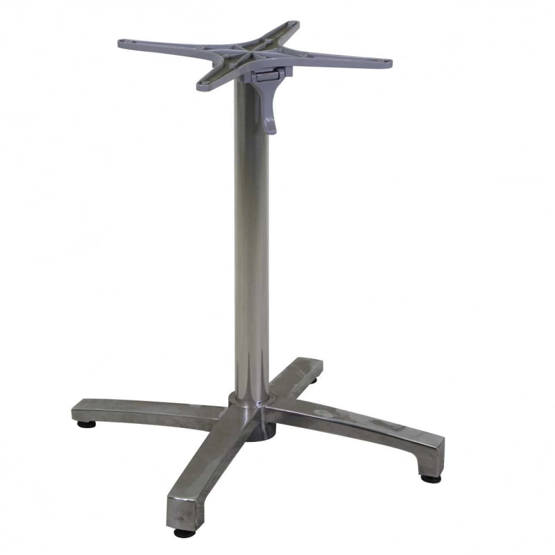 Base tavolo alluminio Lucas grigio ribaltabile cm 52x52h72