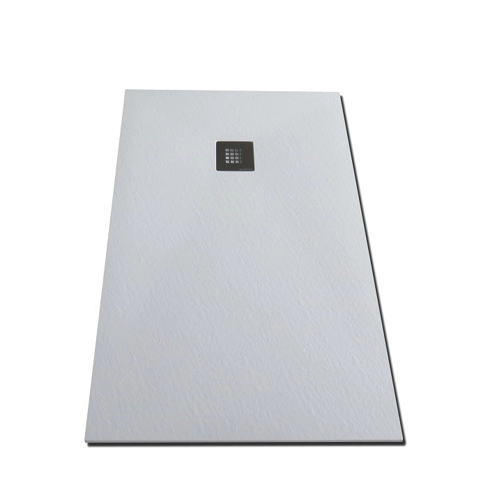 Piatto doccia marmoresina gelcoat pieno bianco h.2,8cm Doliso Elostone Bianco,80x80 cm