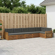 Set di divani da esterno con cuscino 6 pcs Naturale e Antracite 3383420