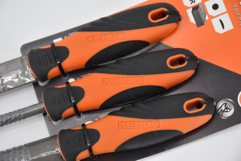 SET RASPE MANICATE KENDO 200 mm - confezione 3 pezzi - KENDO