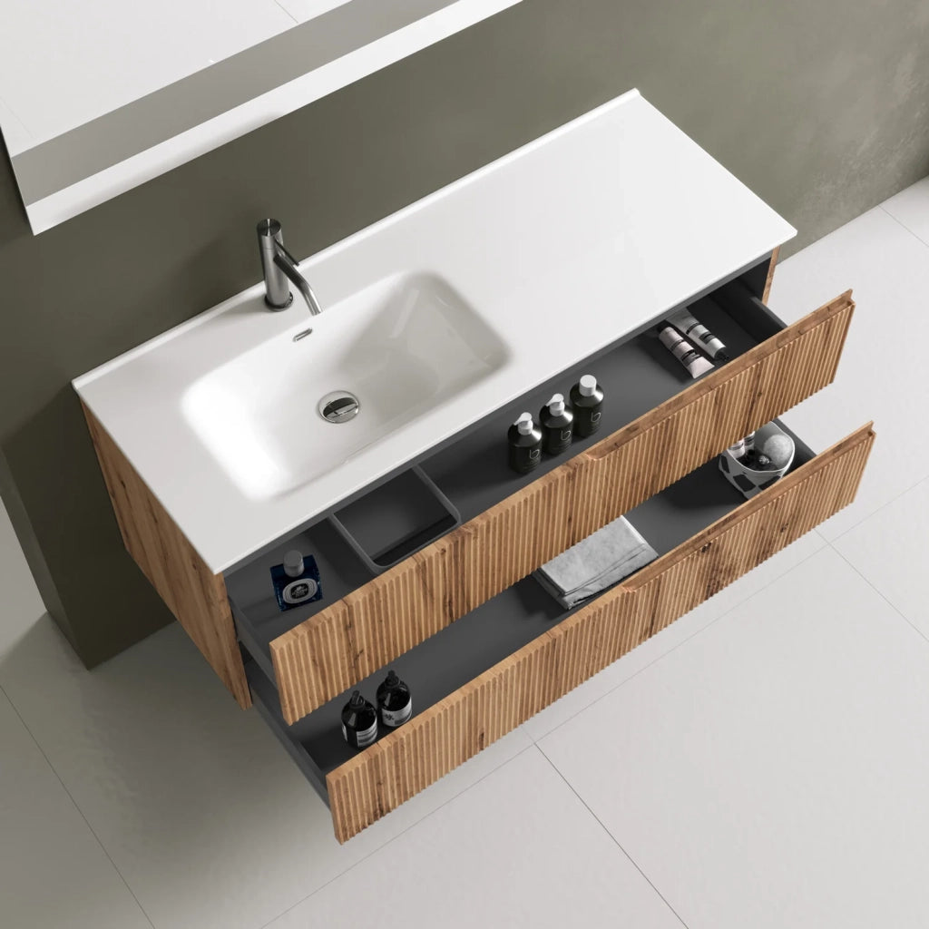 Composizione vasca SX 4 pezzi VENERE quercia