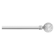 SCORRITENDA 'KIT FERRO' mod. 'Boccia fiore' col. bianco Ø 20/19 mm.  - ERREBI