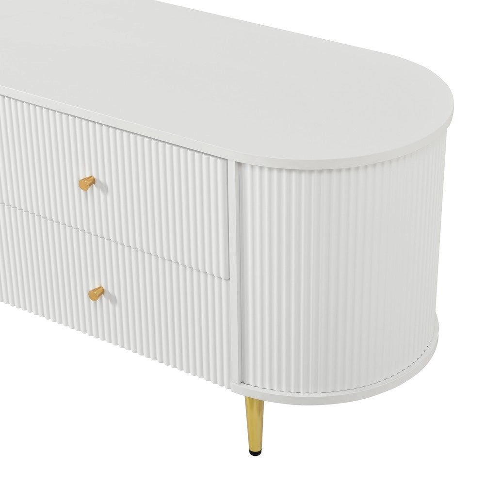 Mobile TV Lowboard ¨C MINIMAL ¨C MDF, Alluminio, Soggiorno