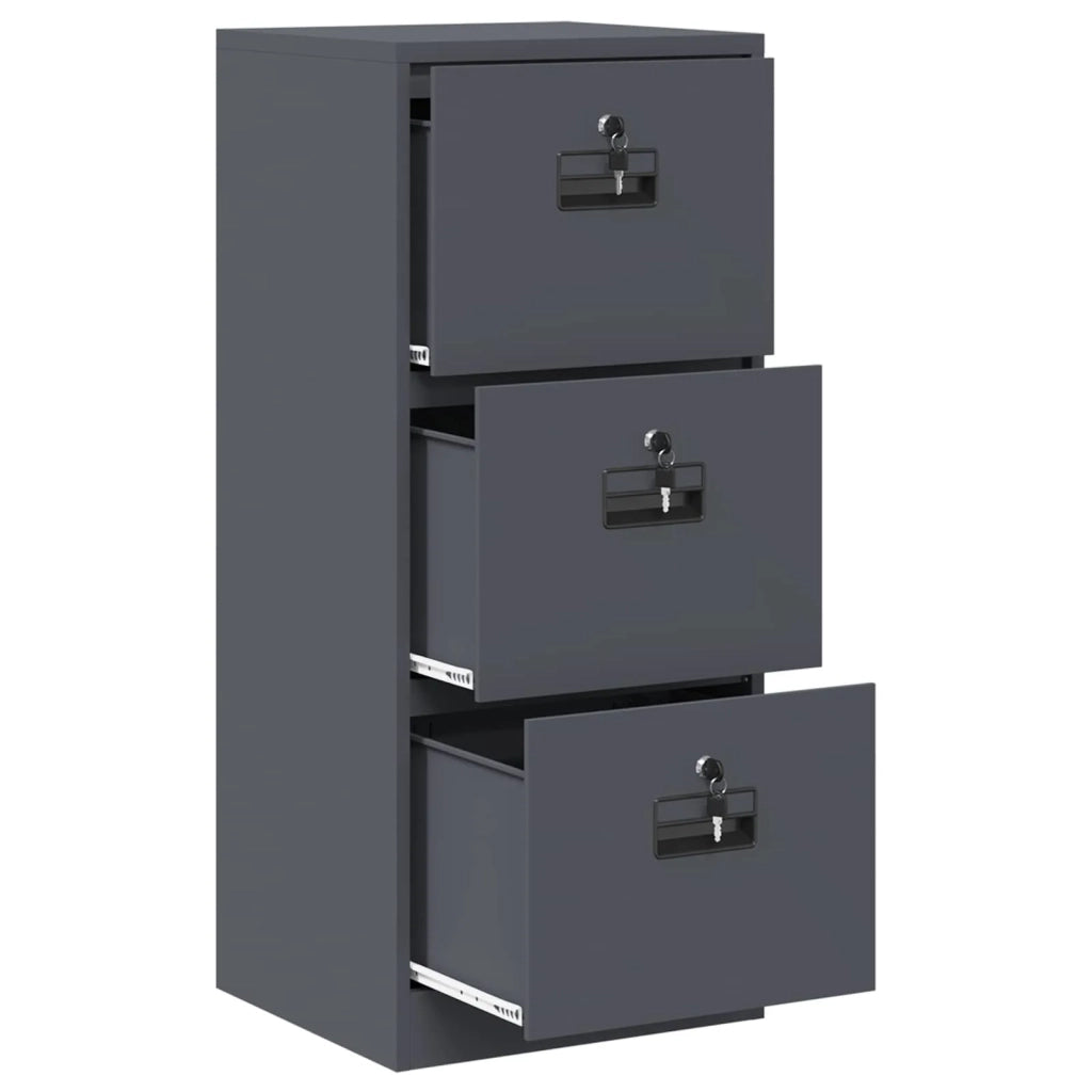 Armadio per File con cassetto Antracite 44 x 50 x 106.5 cm
