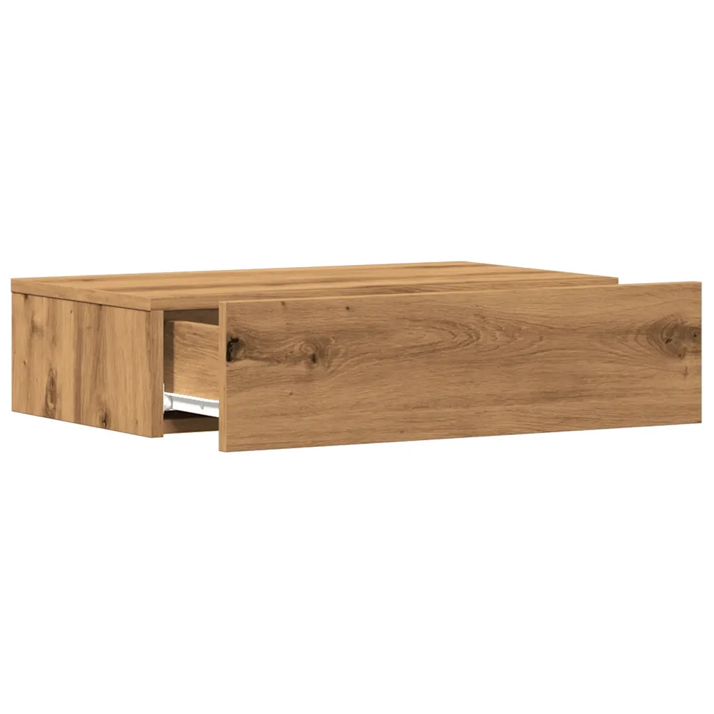Mobili Porta TV Luci LED 2 pz-Set di 2 Credenza per TV Rovere Artigianale 60x35x15,5 cm