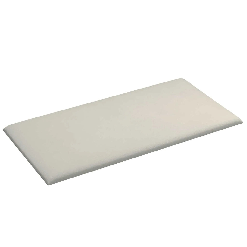 Testiera da Parete 12 pcs Crema 30 x 15 cm Velluto 4008317
