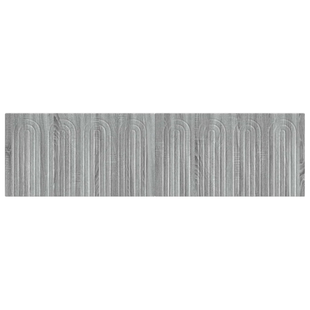Testiera da Muro ALKMAAR Sonoma grigio Legno ingegnerizzato 896281