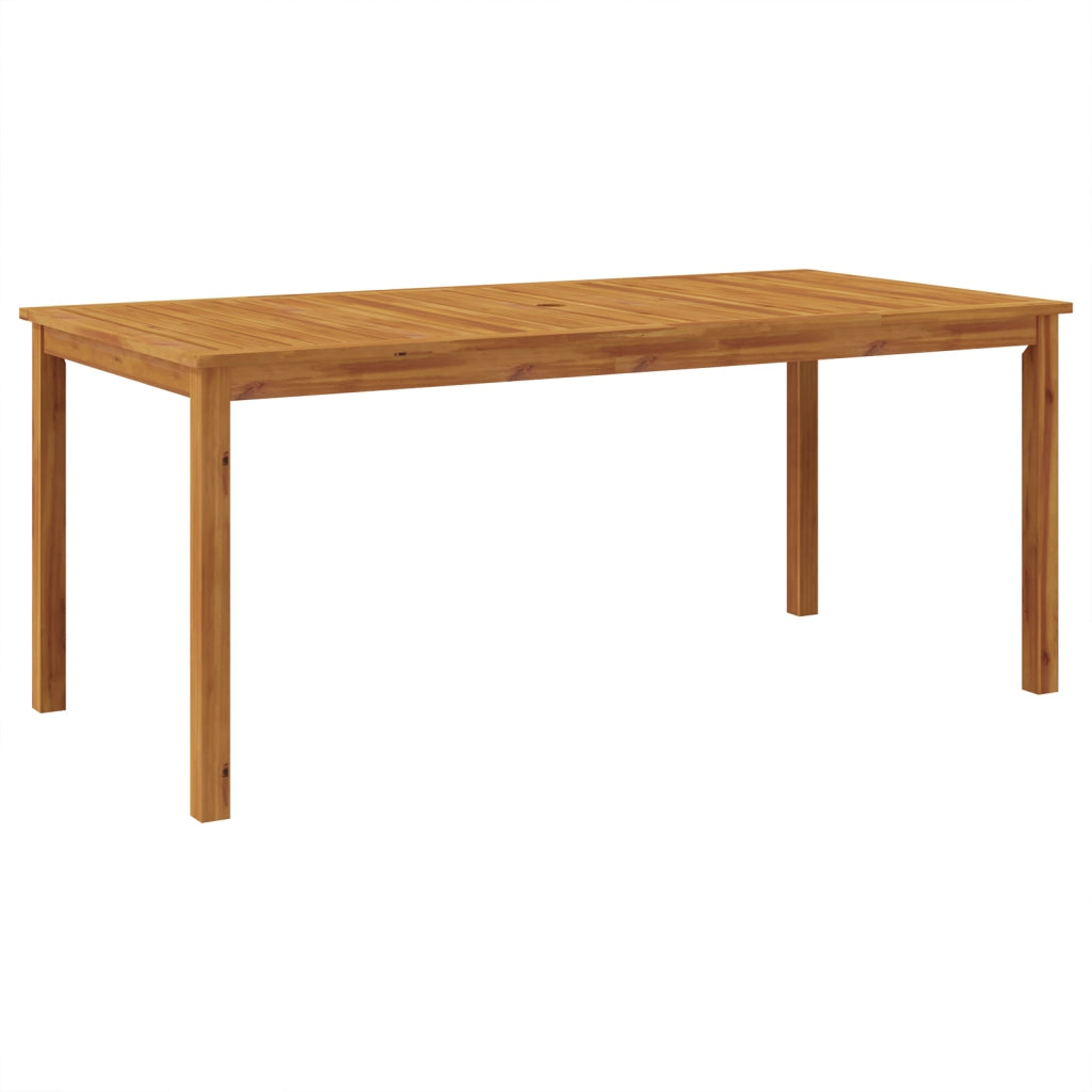 Set da pranzo da giardino 7 pezzi Grigio Polyrattan Acacia