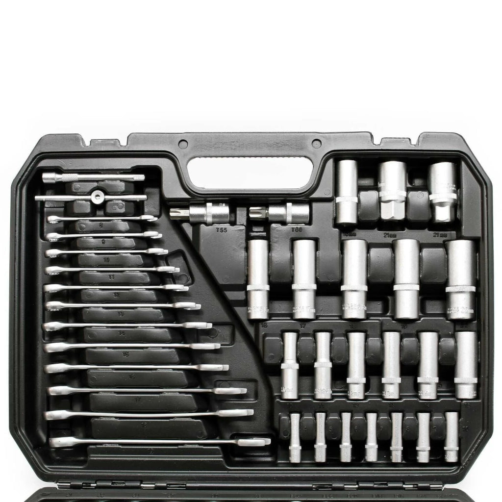 Set di chiavi a cricchetto da 215 pezzi kit di bussole e punte acciaio al carbonio 16_0002251