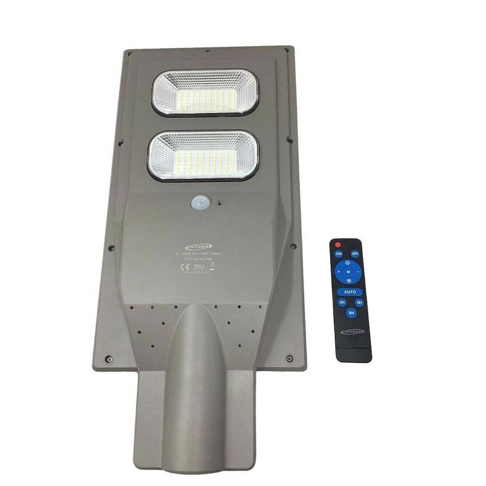 Trade Shop - Faro Stradale Led Solare 100 W Luce 6500k Lampione Sensore Movimento Sl-100w-ss -