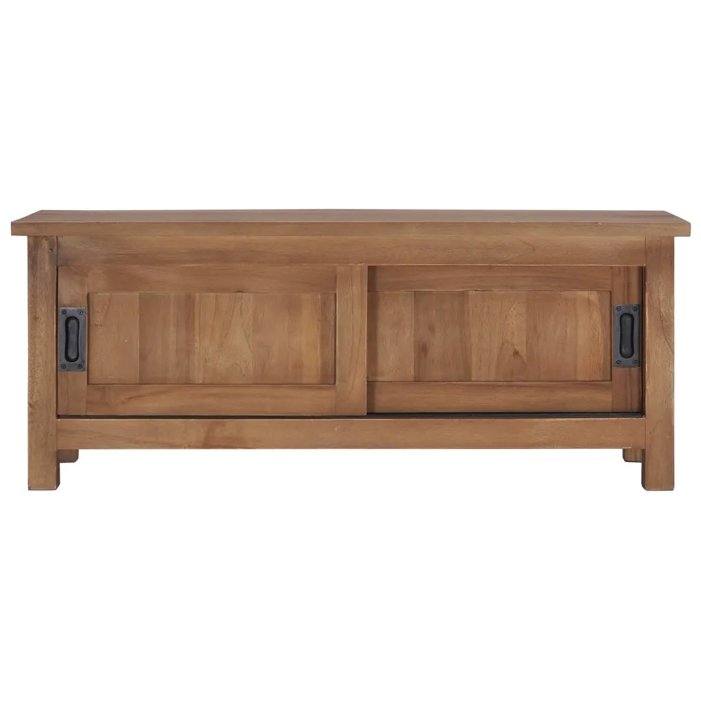 Mobile Porta TV 90x30x35 cm in Legno Massello di Teak cod mxl 33932