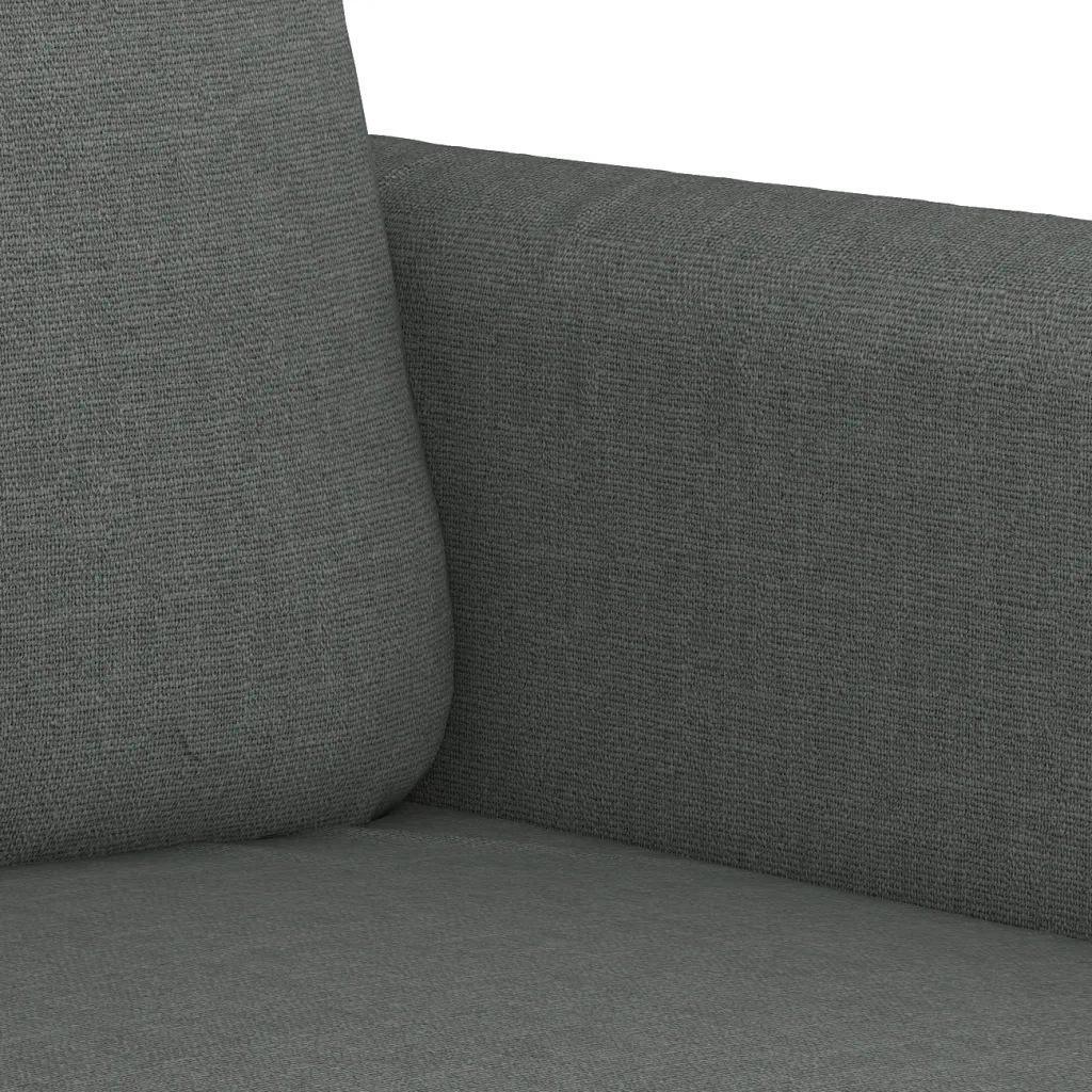 Set di Divani 3 pz con Cuscini Grigio Scuro in Tessuto 3202055