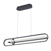 Lampada a sospensione Demark nera 107cm LED 58W Quintiesse
