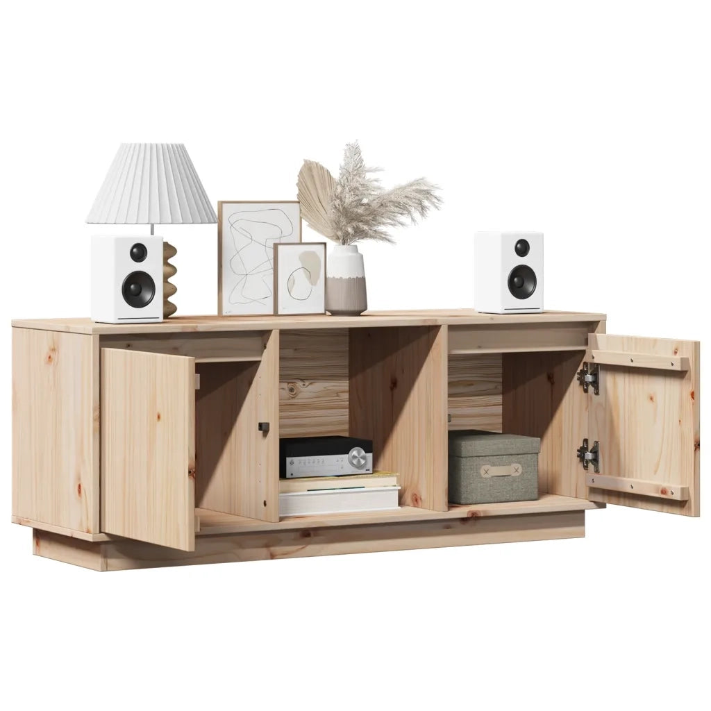 Mobile Porta TV 110,5x35x44 cm in Legno Massello di Pino 814339