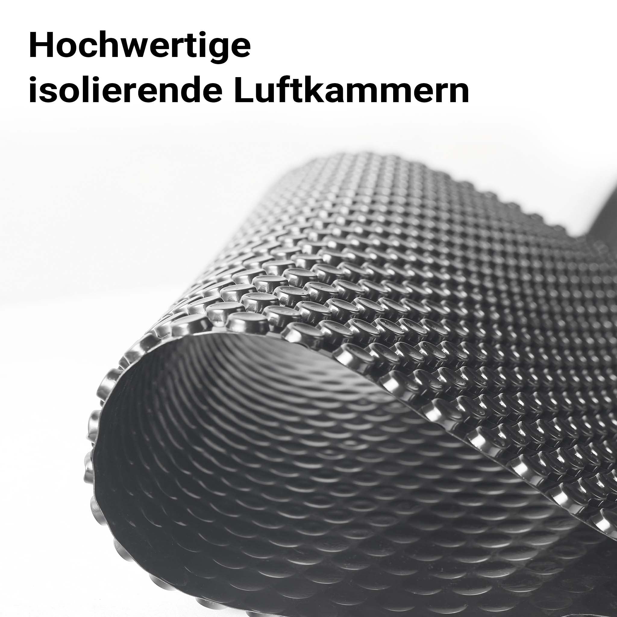 Copertura a bolle d'aria isotermica per piscina rotonda Ø 3,6m nero 120µ