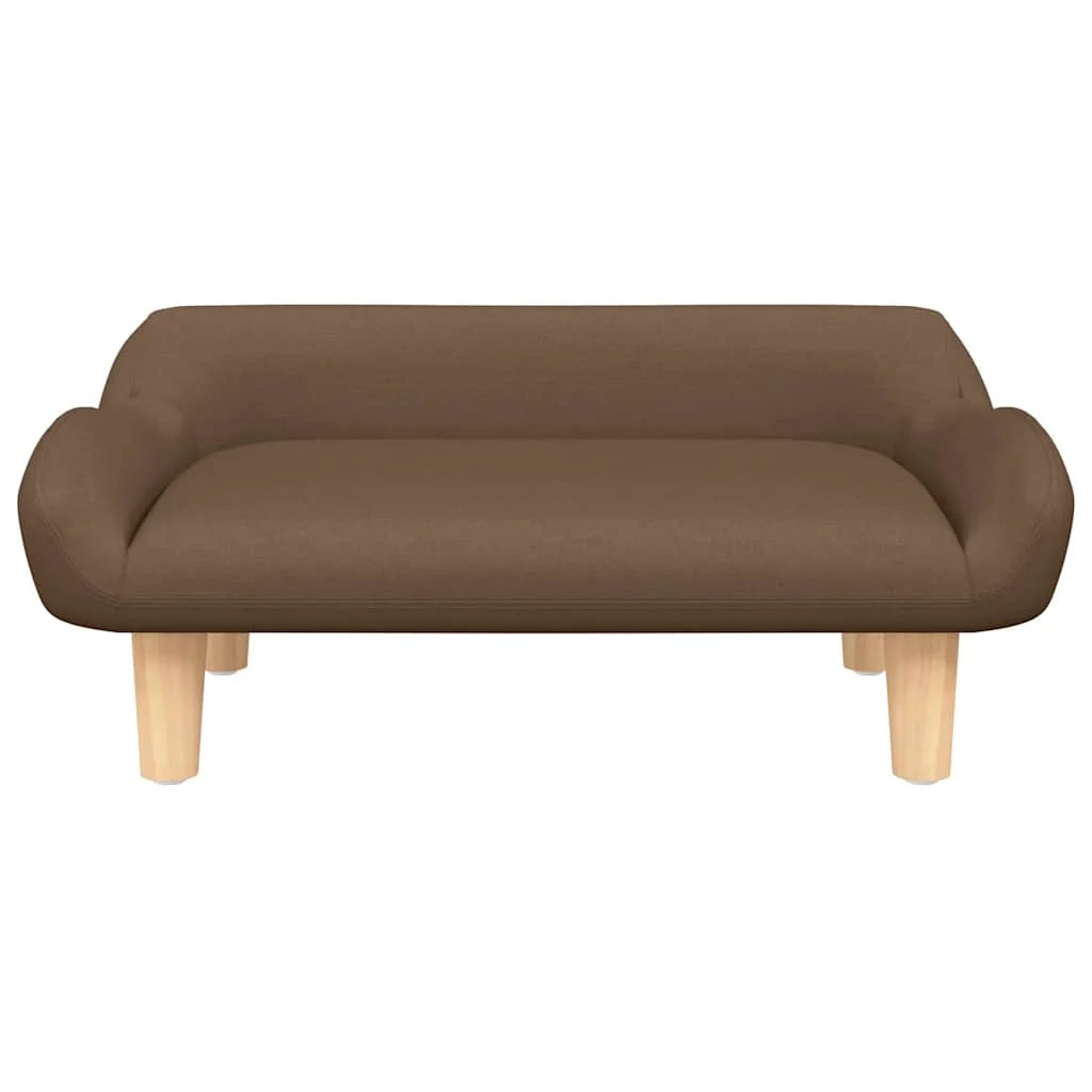Cuccia per cani a forma di cesto comoda 70 x 40 x 24 cm tessuto marrone 02_0042787