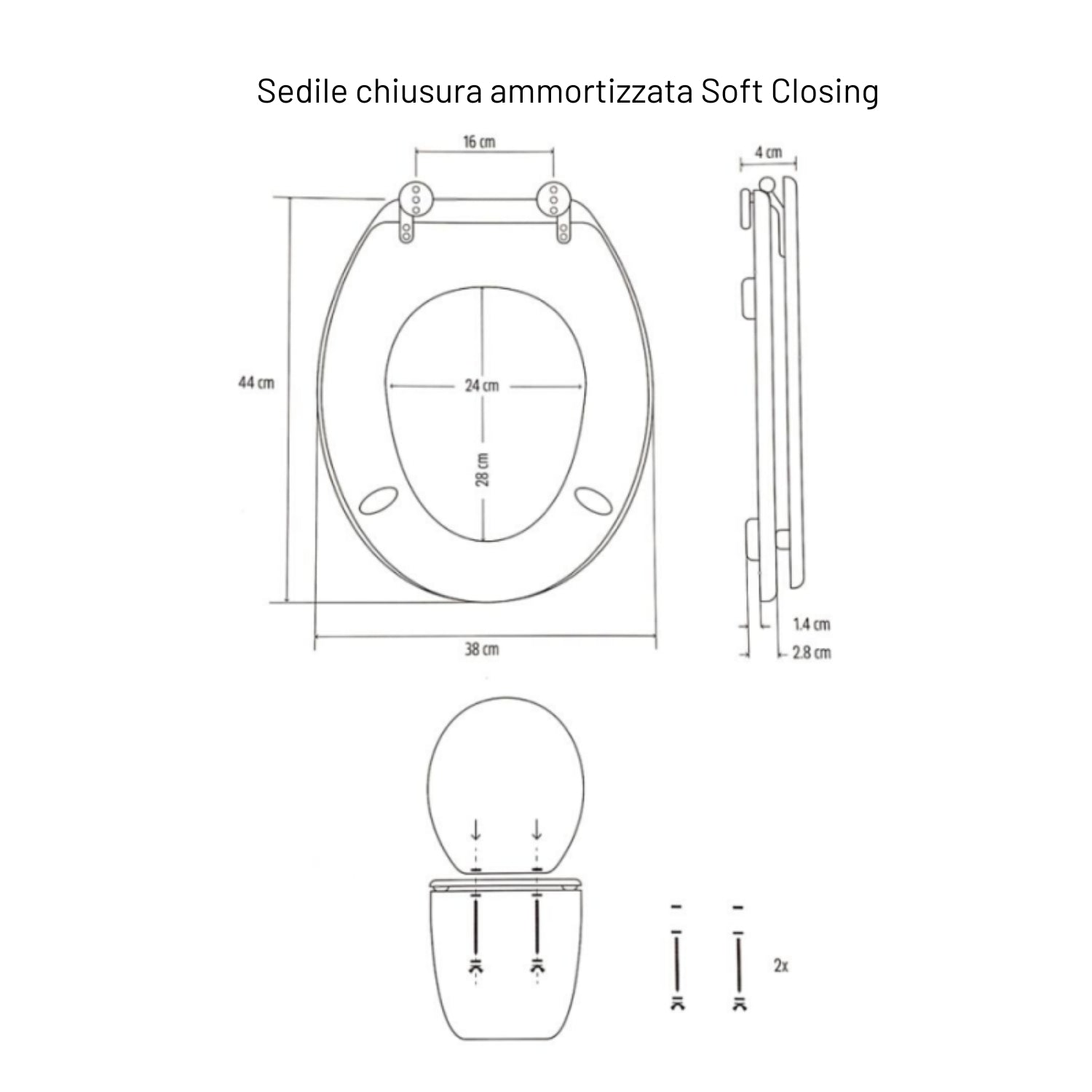 Sedile copri wc universale frizionato fantasia mdf chiusura rallentata *** fantasia decape, confezione 1