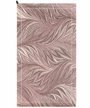 Tappeti Arredo DALLAS CIPRIA rosa disegno moderno con foglie felce, multiuso lavabile antiscivolo cm.65x110 (Coppia)