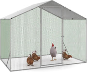 Box per polli di 3 m². Parco con recinto di 2,20x1,4 m. Acciaio galvanizzato