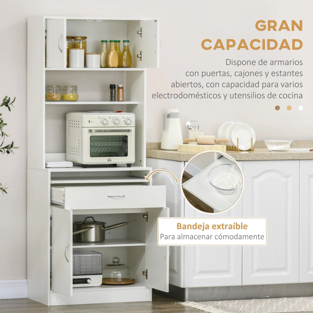 Mobile Cucina con 4 Ante e Cassetto ¨C Xylo ¨C Bianco 70x40x180 cm