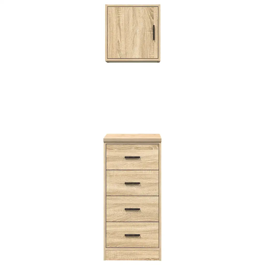 Armadi da Garage 2 pz Rovere Sonoma in Legno Multistrato CFW5480793