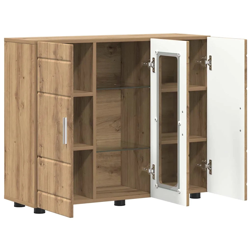 Credenza-Buffet-Armadio da cucina rovere artigianale 55,5 x 29 x 100 cm