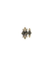 Chiavistello rustico in ottone anticato 40x82mm - THIRARD