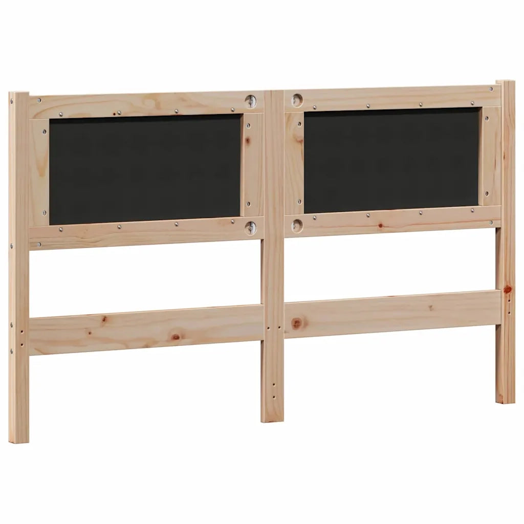 Testiera Altro Marrone e taupe 140 cm Legno di pino massello 879012