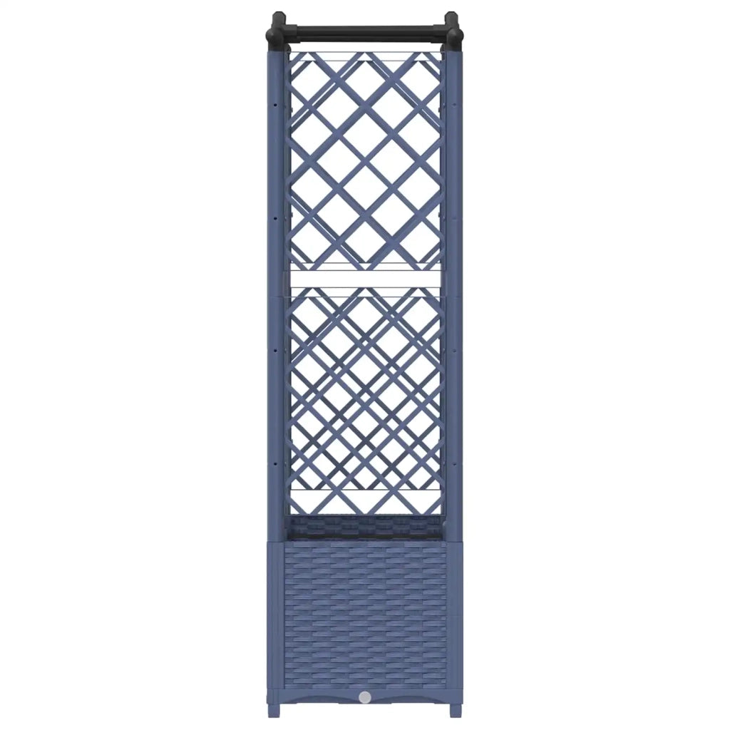 Letto Rialzato con Griglia e Tetto Grigio 122 x 40 x 141 cm PP
