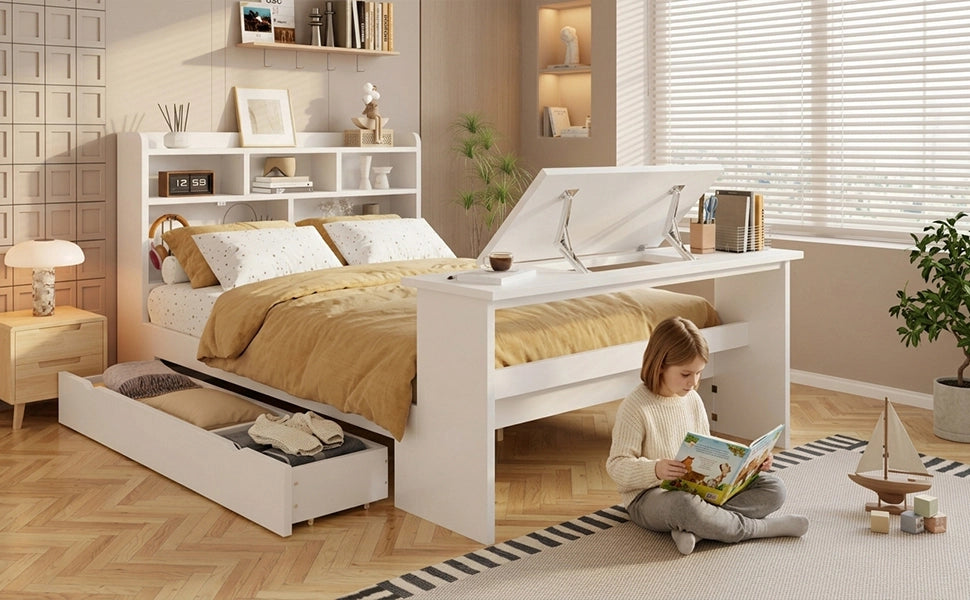 letto singolo legno bianco 140x200 cm