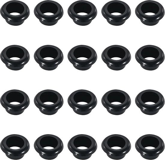20 pezzi di avvolgimento gomma per cavi - impermeabile - nero - guarnizione elettrica per scale - auto - protezione per cavi.
