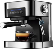 Macchina per Caffè Espresso 20 Bar - Macchina per Espresso con Tubo di Vapore - Lattifreddaiola - Display a LED - Cappuccino - 1.6L Serbatoio