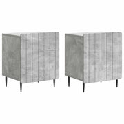 Armadio da Notte 2 pcs Grigio Cemento 43 x 34,5 x 52 cm 894342