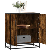 Credenza Rovere Fumo 68x35x76 cm in Legno Multistrato