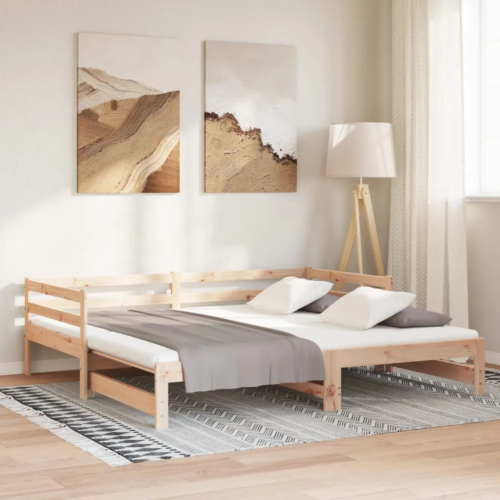 Lettino Estraibile senza Materasso 80x200 cm 814694