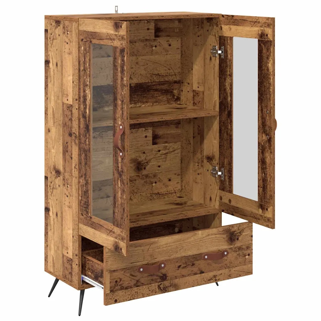Credenza | Madia | Buffet da pranzo | Armadio da pranzo con cassetto Legno vecchio 69,5 x 31 x 115 cm