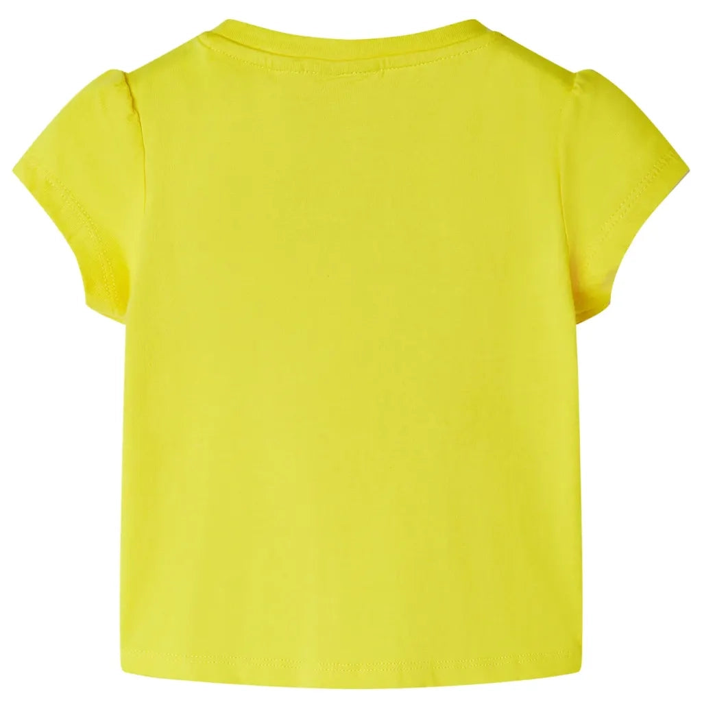 Maglietta da Bambina Gialla 104cod mxl 111231