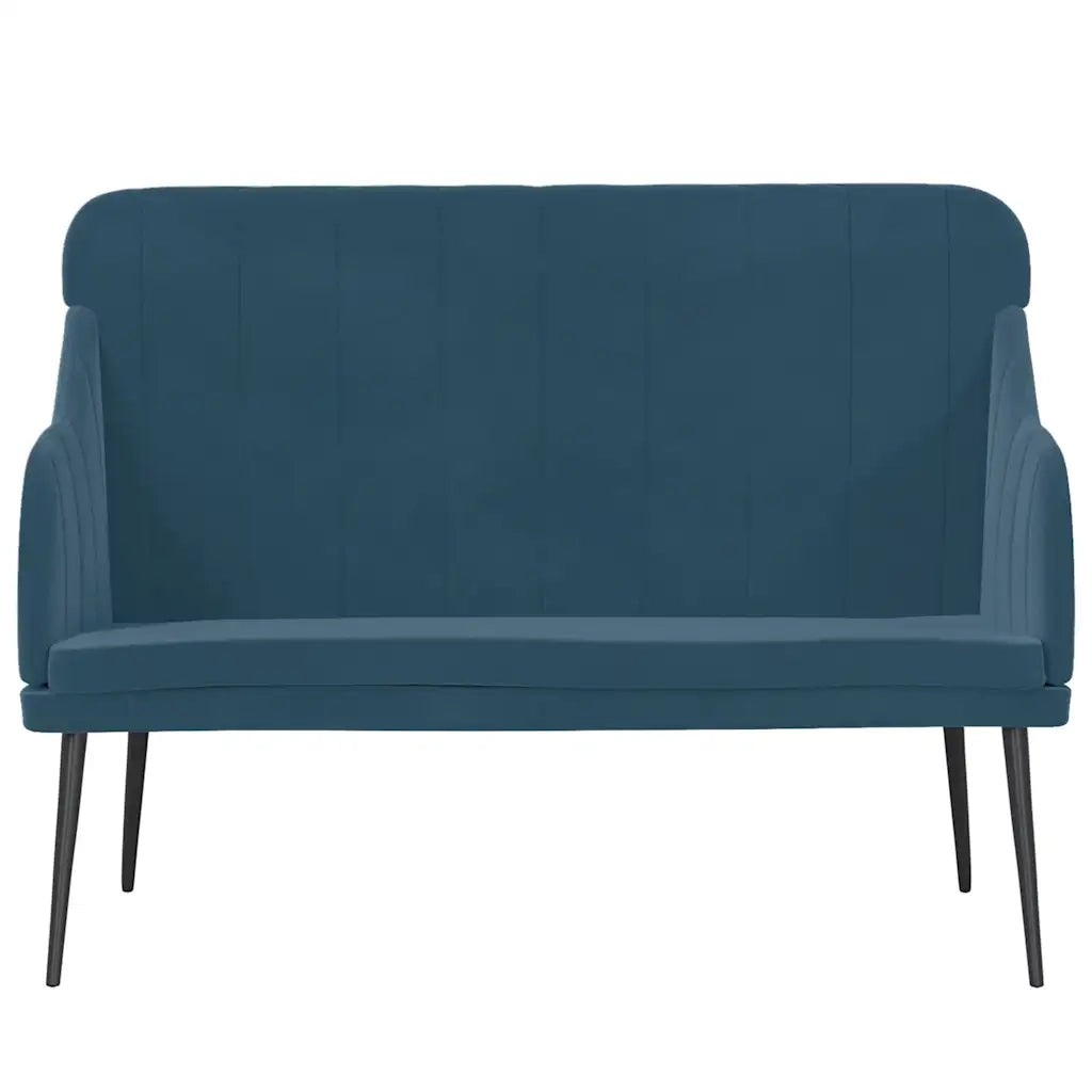 Panca Blu 110x76x80 cm in Velluto 351473