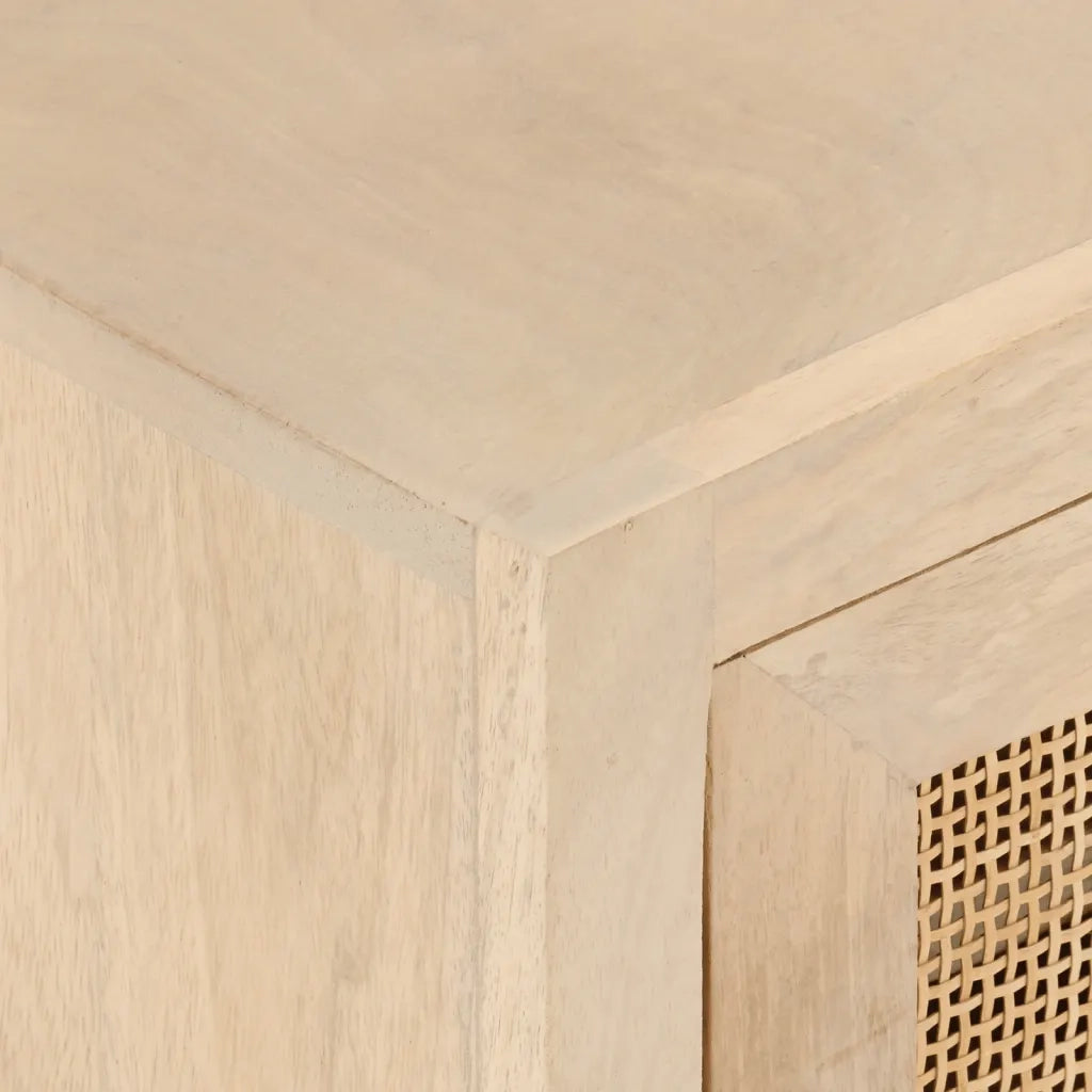 Mobile Porta TV 110x30x40 cm in Legno Massello di Mango e Ferro 372022