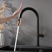 Acquisto di un sistema di sensori di tocco per rubinetti - Tubo di allaccio per rubinetti - Rubinetto per vasca da bagno - Maniglione singolo per rubinetti a miscelazione - Rotazione 360° - Materiale in acciaio inossidabile - Colore nero