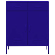 Armadietto Blu Marino 80x35x101,5 cm in Acciaio 336154