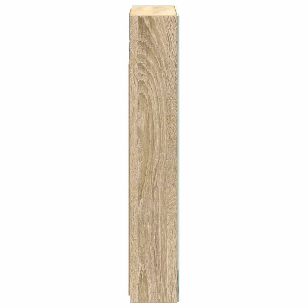 Mobiletto per specchio da bagno con lo scaffale Rovere Sonoma