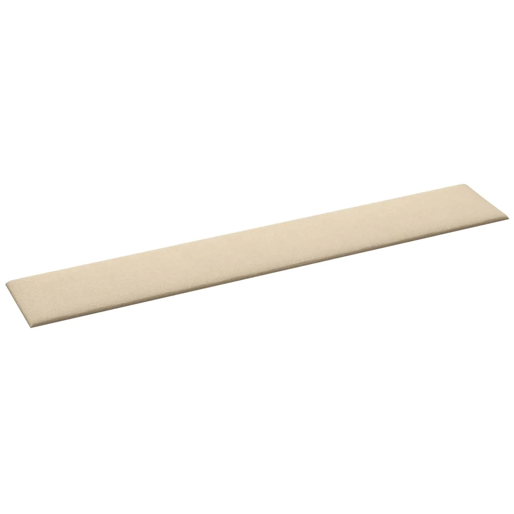 Testiera | Testata da Parete 12 pcs Crema 90 x 15 cm Tessuto