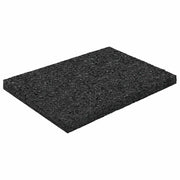 Pad per patio in granuli di gomma Nero 6 x 9 x 0,6 cm Gomma CFW7262138