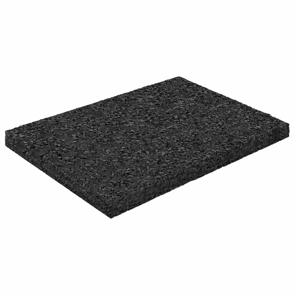 Pad per patio in granuli di gomma Nero 6 x 9 x 0,6 cm Gomma CFW7262138
