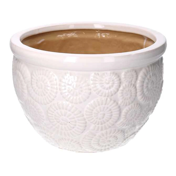 Coprivaso ceramica 1-3 bianco cm30h21