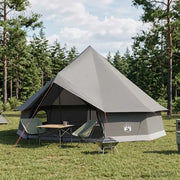 Tenda Tipi con tetto Marrone Grigio 500 x 500 x 300 cm 42029033