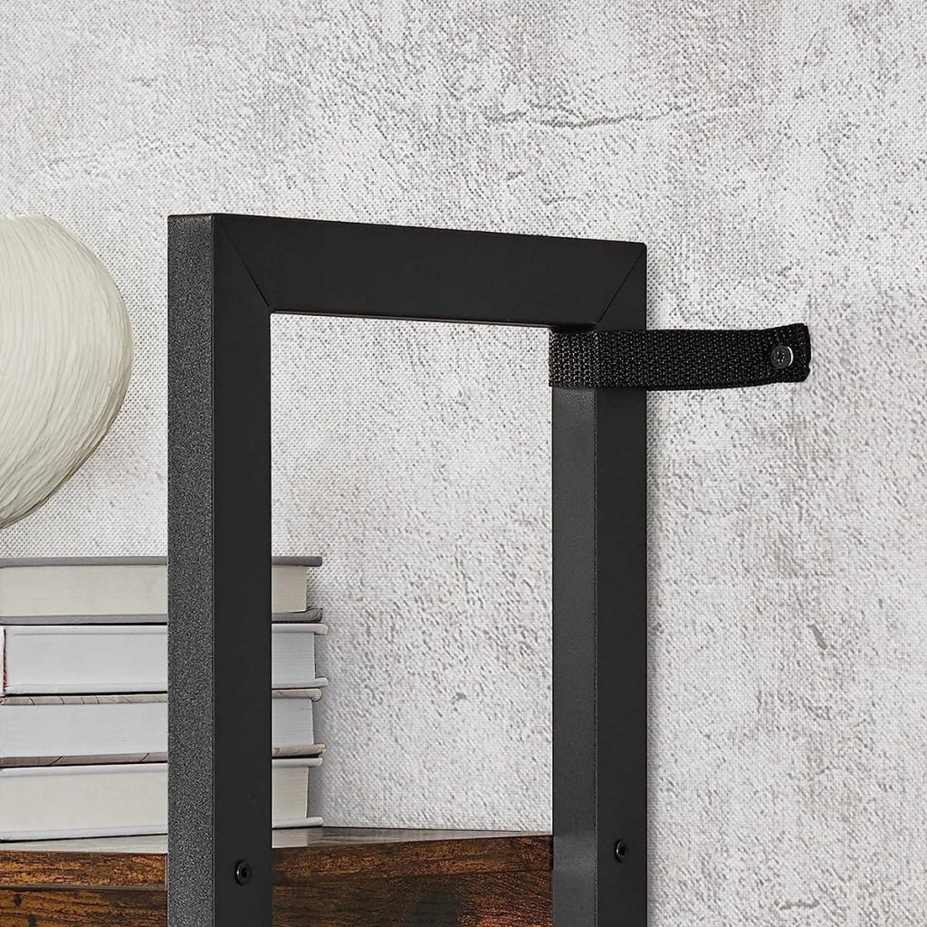 Libreria a Doppia Struttura Loft in Stile Industriale e Legno Rustico