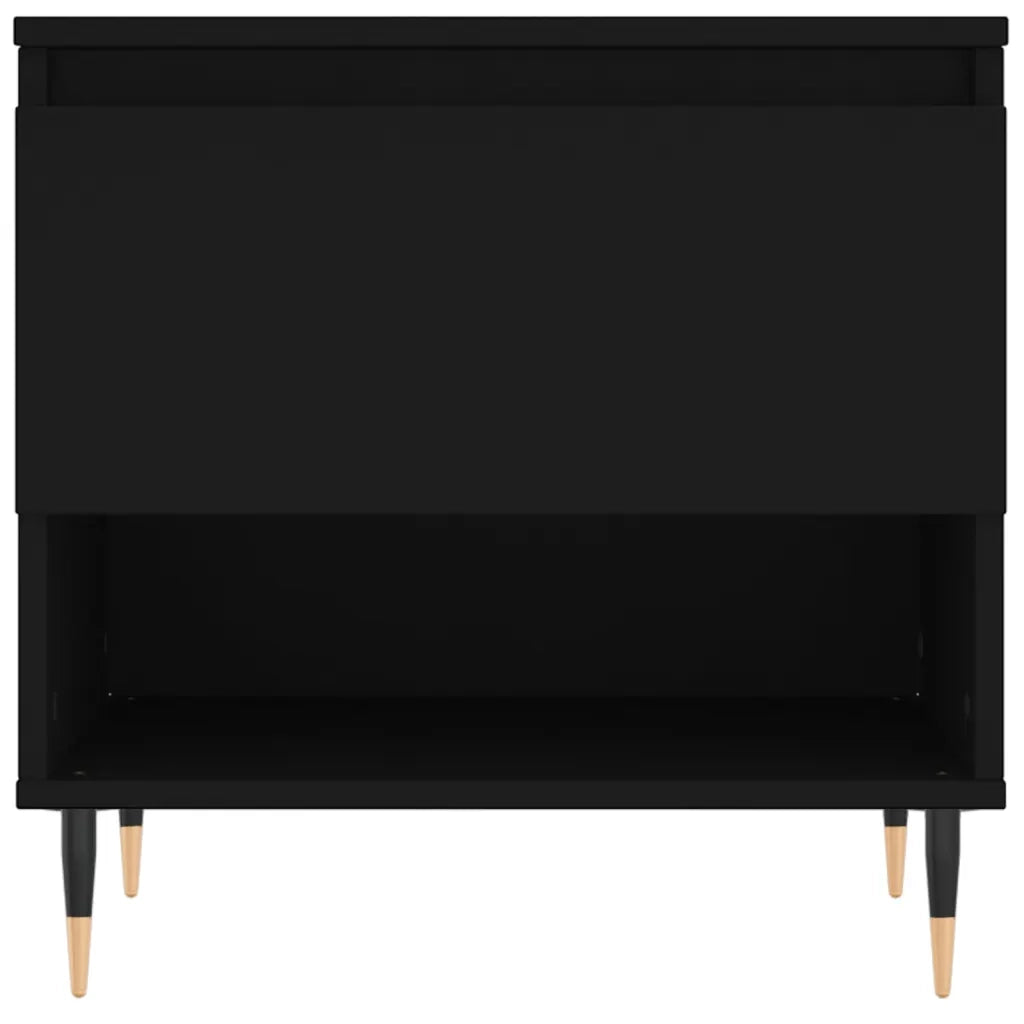 2 pz Tavolini da salotto | Tavolino da caff¨¨ | Tavolino da Soggiorno Neri 50x46x50 cm in Legno Multistrato