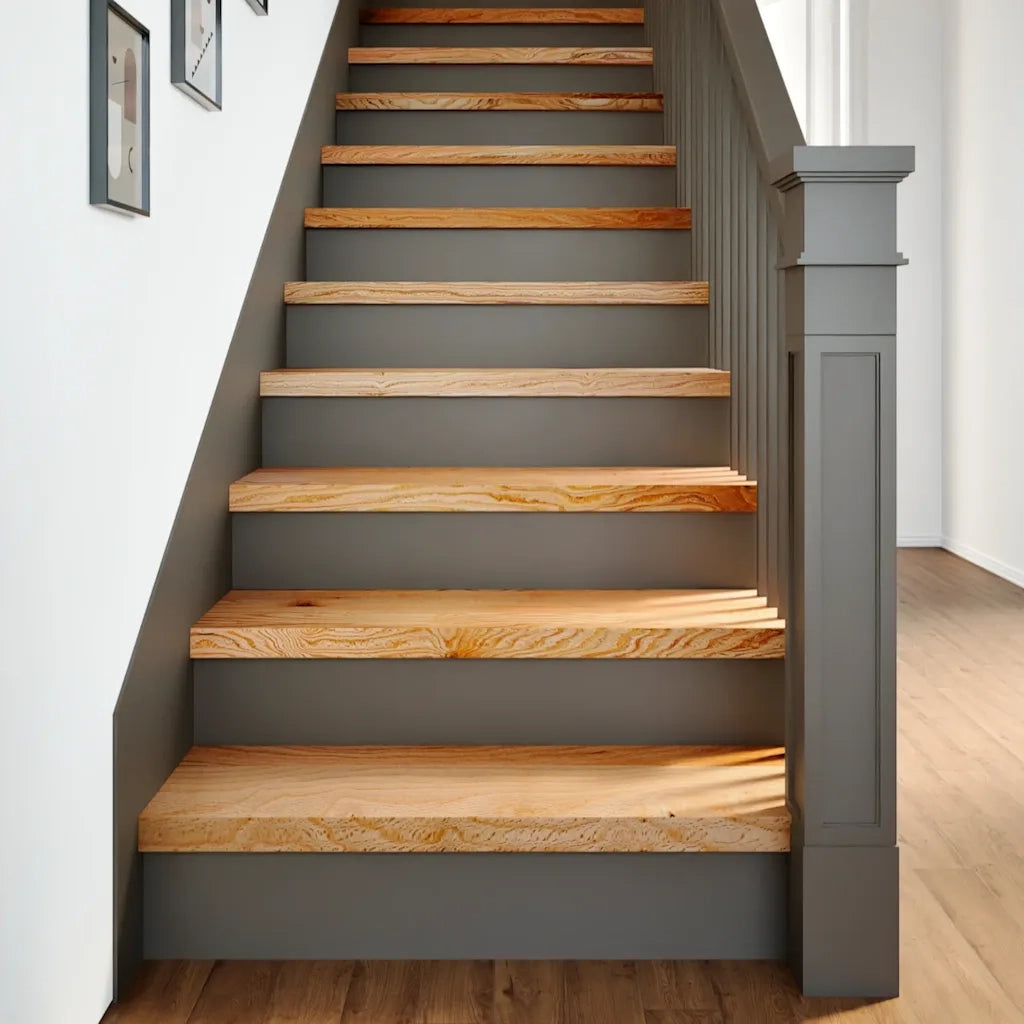 Gradini 2 pz Marrone Chiaro 80x30x2 cm Legno Massello Rovere 3283791